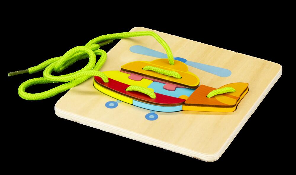 Helicopter Lace Board Green Rope