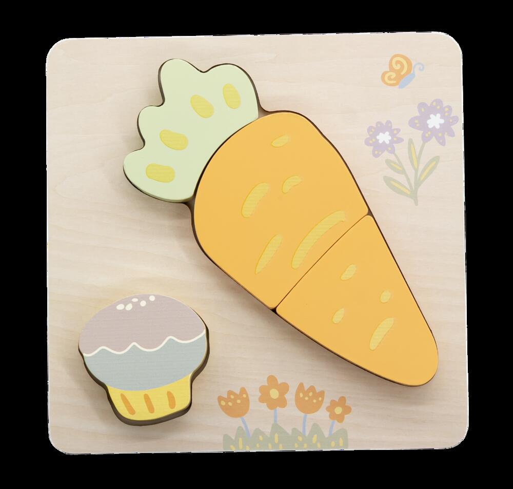 Vegetable Puzzle Carrot With Muffin
