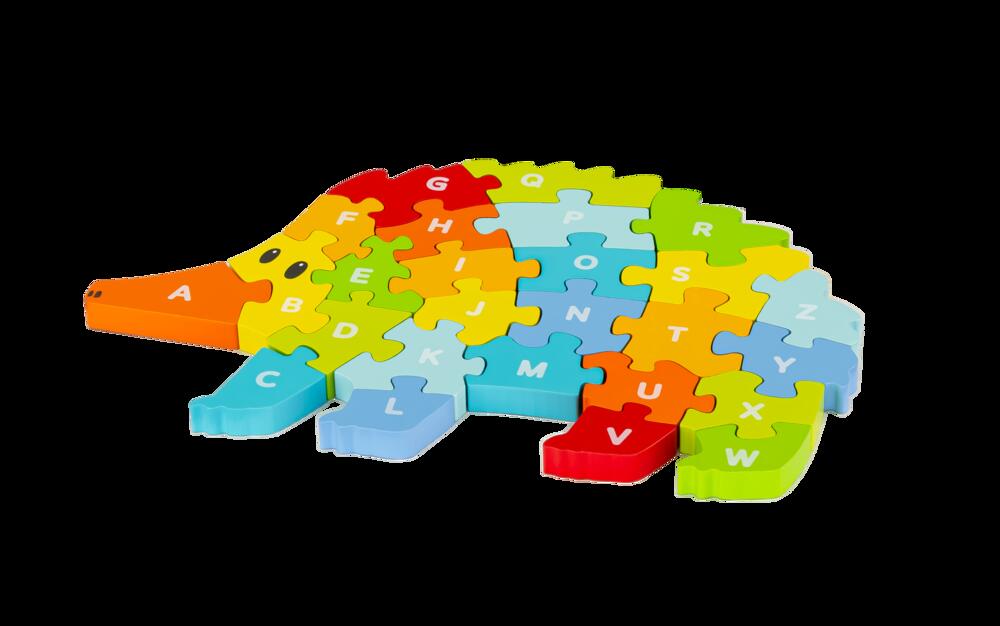 Wooden Alphabet Alligator Puzzle