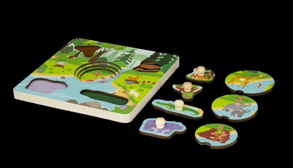 Wooden Animal Peg Puzzle