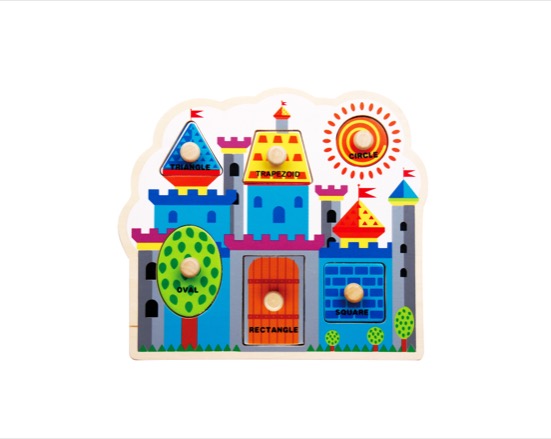 Wooden Castle Shape Puzzle