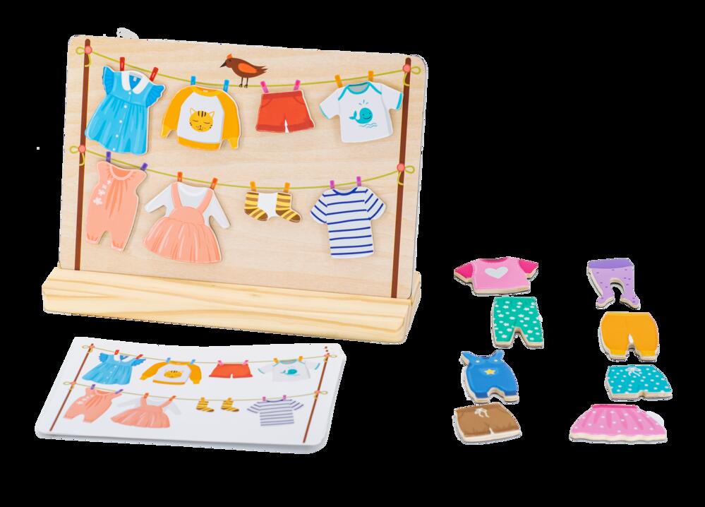 Wooden Clothes Matching Game
