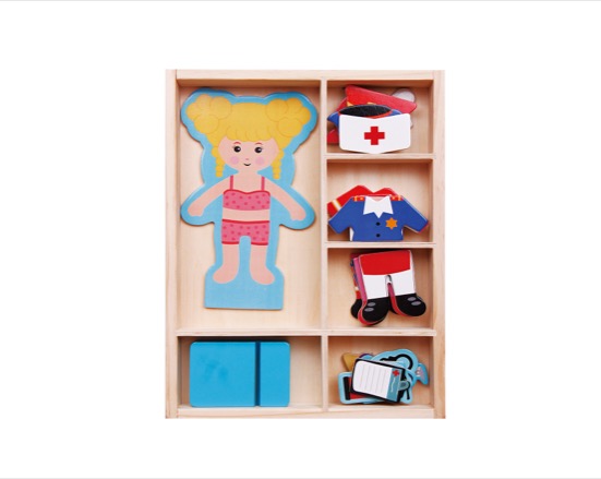 Wooden Doll Dress Up Puzzle
