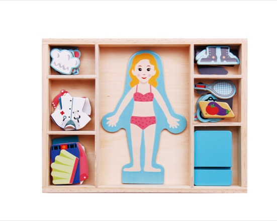 Wooden Doll Dress Up
