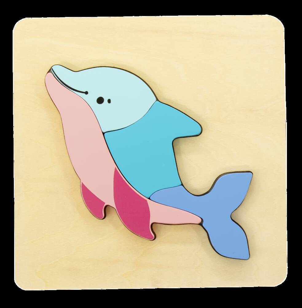 Wooden Dolphin Puzzle