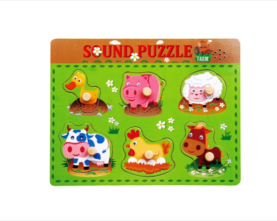 Wooden Farm Sound Puzzle