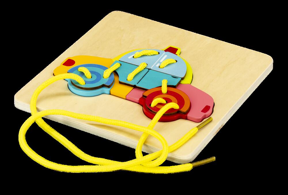 Wooden Fish Lacing Toy