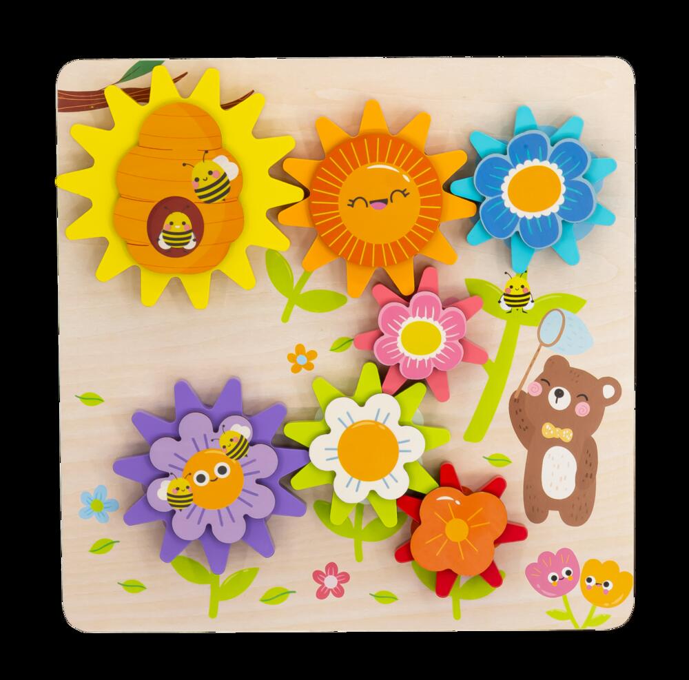 Wooden Flower Bee Puzzle