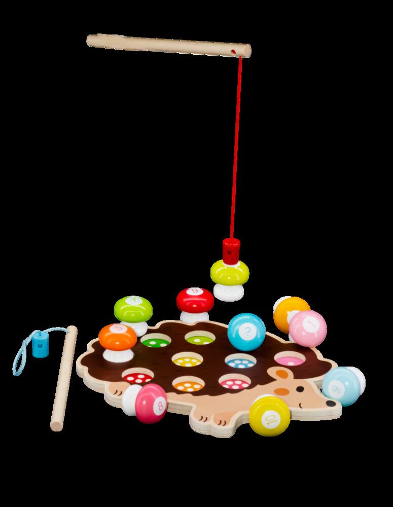 Wooden Hedgehog Fishing Game