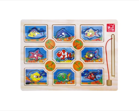 Wooden Magnetic Fishing Puzzle