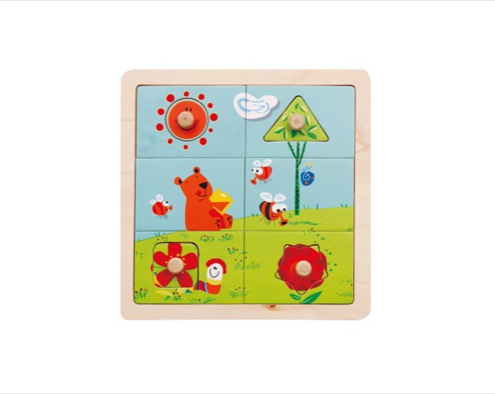 Wooden Puzzle Panel