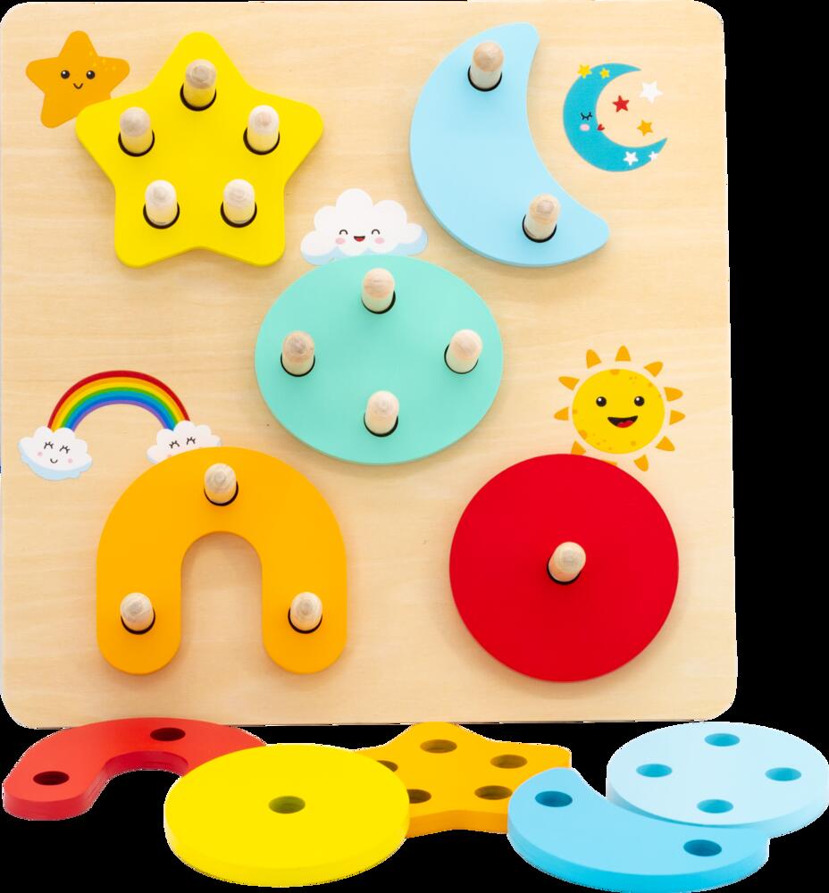 Wooden Sky Peg Puzzle