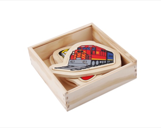 Wooden Vehicle Puzzle Set
