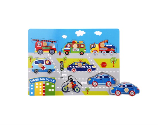 Wooden Vehicle Puzzle