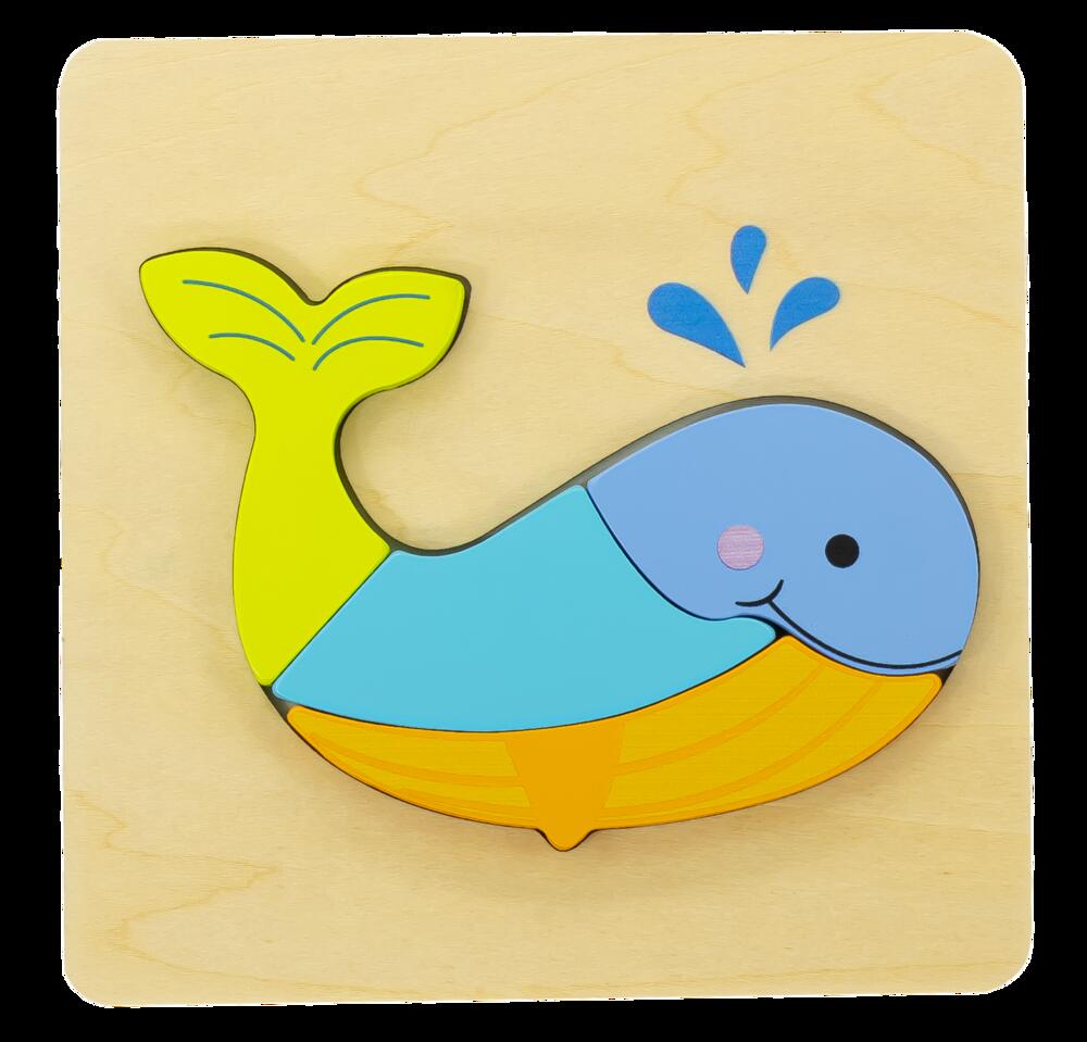 Wooden Whale Puzzle